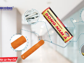 Sử dụng cọ lăn sơn, cọ sơn hay máy phun