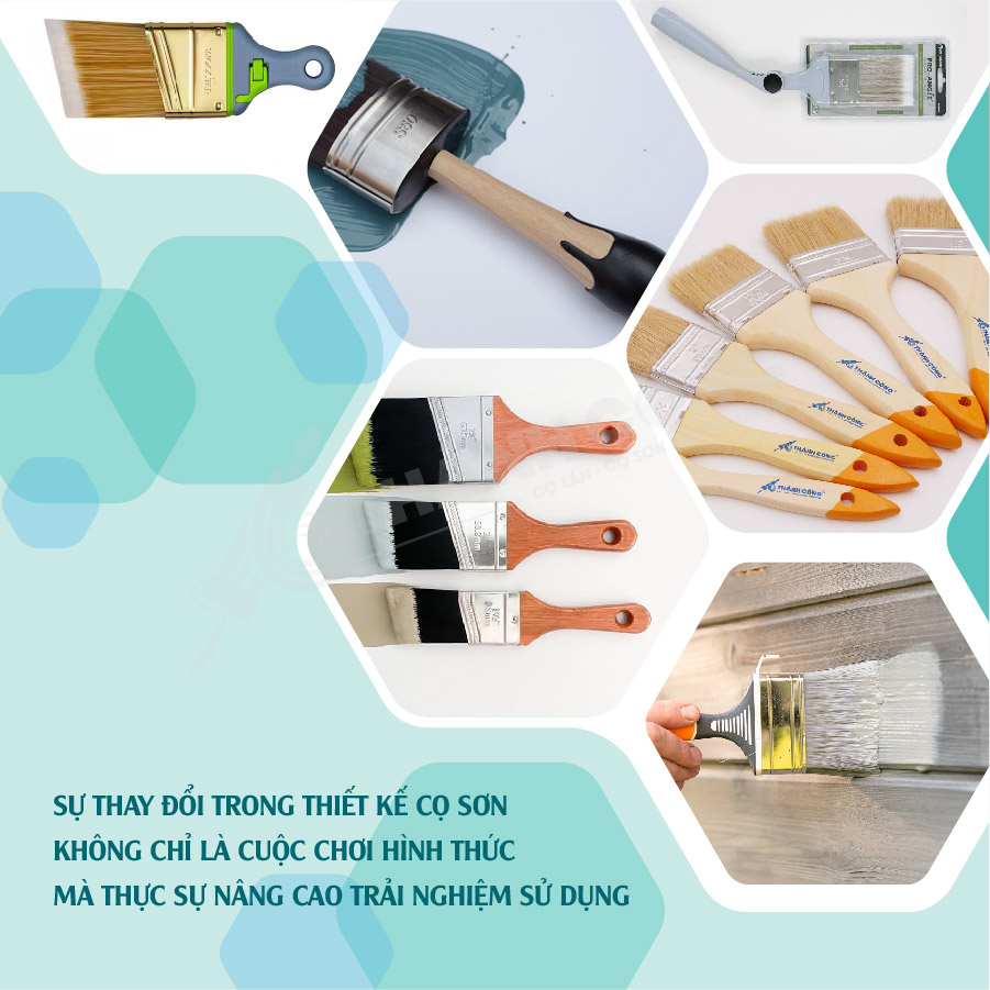 Ứng dụng thiết kế cọ sơn trong thi công